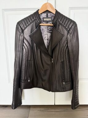 Black Rivet Women's Black Leather Jacket Size L